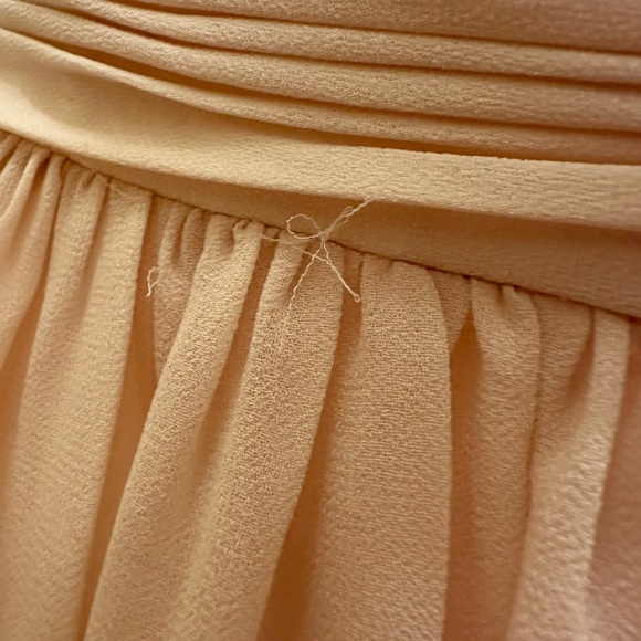 Ieena for MacDuggal High Neck Chiffon Gown Maxi Dress Blush Size 6 NWT - Picture 9 of 9